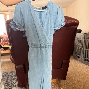 Lane Bryant Light Blue Denim Jumpsuit